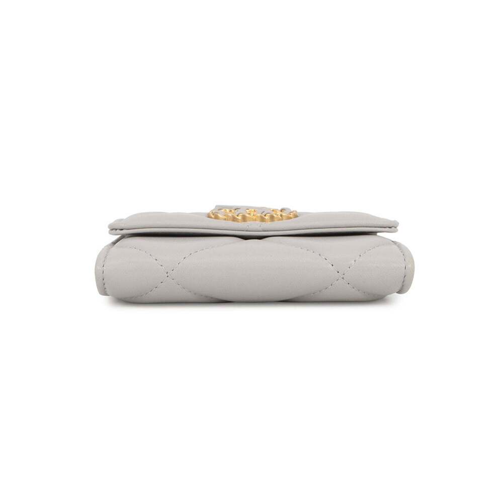 CHANEL Gray Lambskin Leather Wallet - Picture 3 of 16